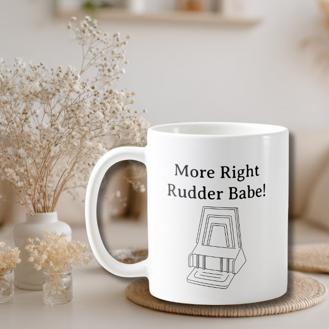 Lustiger Pilot-Witz Cessna Rechtes Ruder Luftfahrt Kaffeetasse (Von Creator hochgeladen)