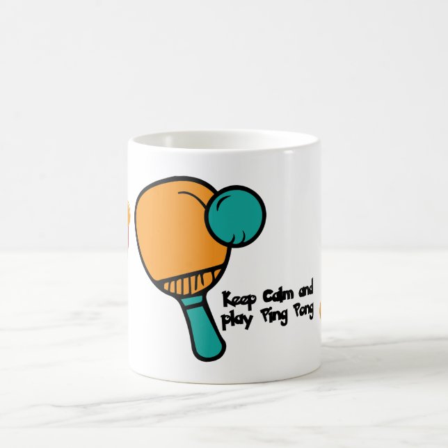 Lustiger Ping-Pong-Spruch für Spieler Kaffeetasse (Mittel)