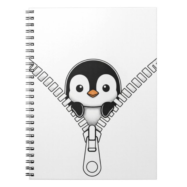Lustiger Pinguin-Einblick  Notizblock (Vorderseite)