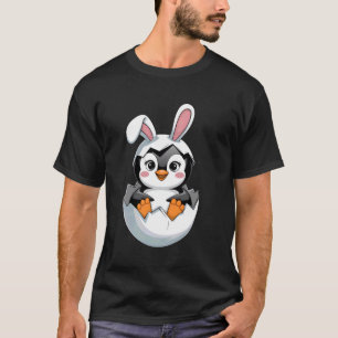 Lustiger Pinguin Osterhasen Ohren Kinder Männer Fr T-Shirt