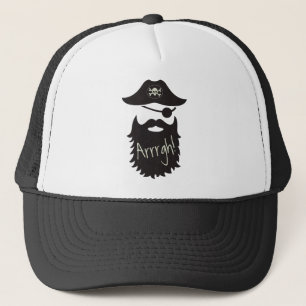 Lustiger Pirat mit Eyepatch Arrrgh! Truckerkappe