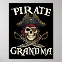Lustiger Pirat Oma Totenkopf Familie passendes Kos