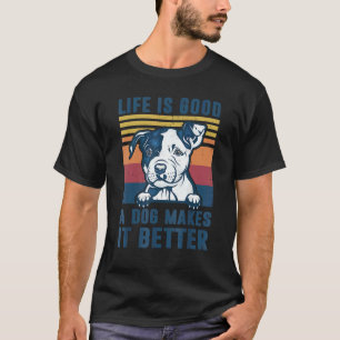 Lustiger Pit Bull Hund   Pit Bull Hund Vater Mutte T-Shirt