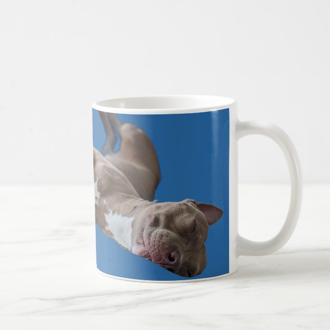 Lustiger Pit Bull Kaffeetasse (Rechts)