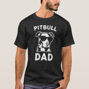 Lustiger Pit Bull Papa Vatertag Bester Papa Ever P T-Shirt