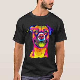 Lustiger Pitbull-Hund Hundeliebhaber-Geschenke Dam T-Shirt