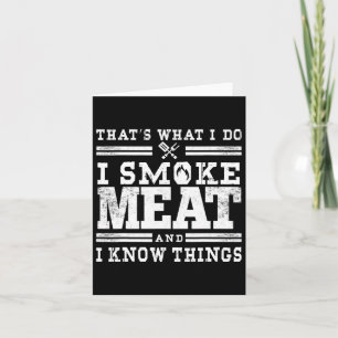 Lustiger Pitmaster Ich Räuchere Fleisch Bbq Smoker Karte