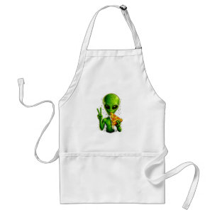 Lustiger Pizza Koch Schürze Alien Pizza Liebhaber 