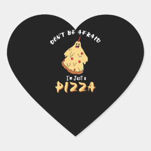 Lustiger Pizza-Kostüm Halloween-Party Herz-Aufkleber