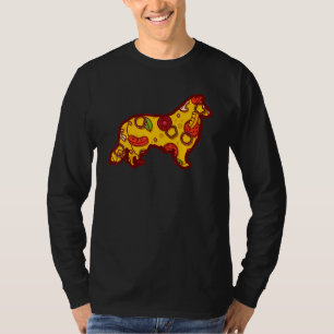 Lustiger Pizza Shetland Sheepdog T-Shirt