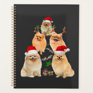 Lustiger Pomeranian-Weihnachtsbaum-Dekor-Ornament Planer