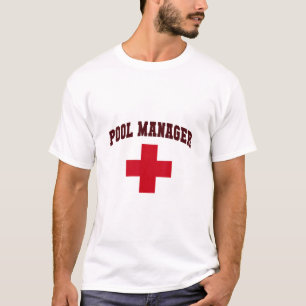 Lustiger Poolmanager Mädchen Camp Rettungsschwimme T-Shirt