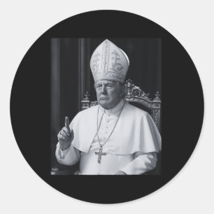 Lustiger Präsident Trump will der nächste Papst Ch Runder Aufkleber