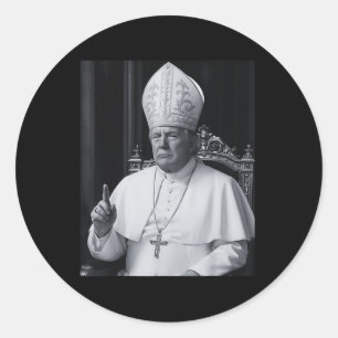 Lustiger Präsident Trump will der nächste Papst Ch Runder Aufkleber