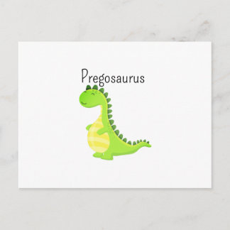 Lustiger Pregosaurus-Dinosaur-Baby-Shower für werd Feiertagspostkarte