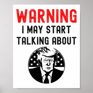 Lustiger Pro Donald Trump Republikanischer Amerika Poster