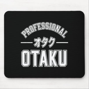 Lustiger professioneller Otaku-Spruch Vintage-Abze Mousepad