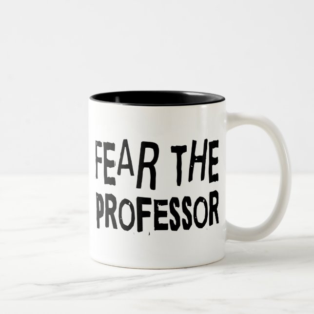 Lustiger Professor Zweifarbige Tasse (Rechts)