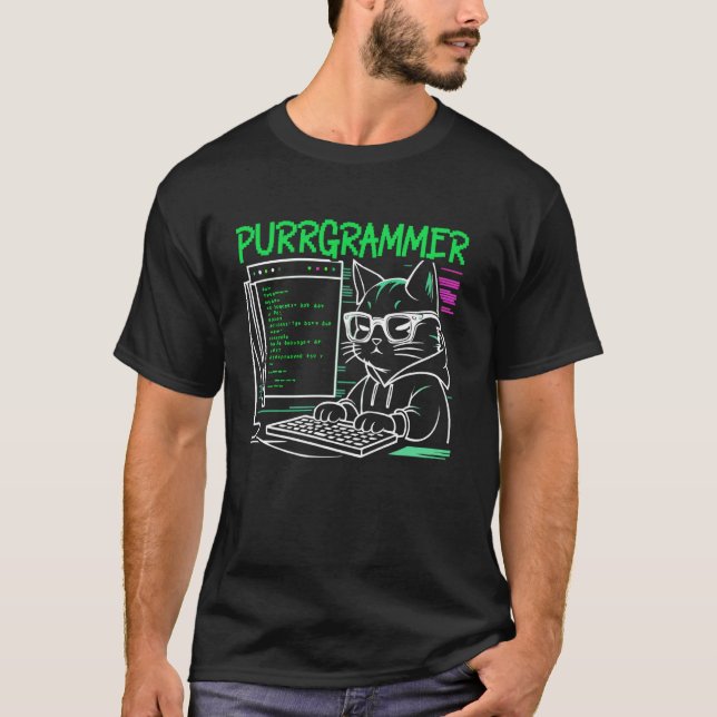 Lustiger Programmierer Coder Computerprogrammierun T-Shirt (Vorderseite)