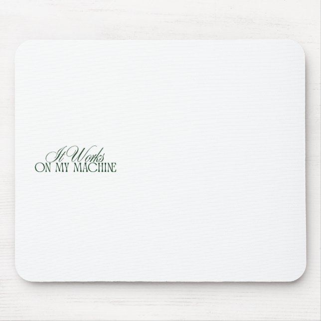Lustiger Programmierer — Geschenk Mousepad (Vorne)