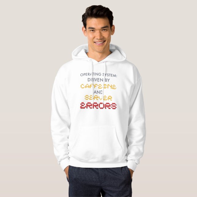 Lustiger Programmierer-Kaffee und Serverfehler Hoodie (Vorne ganz)