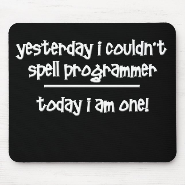 Lustiger Programmierer Mousepad (Vorne)