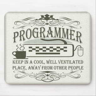 Lustiger Programmierer Mousepad