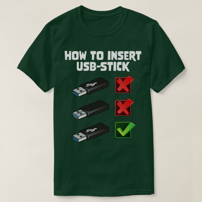 Lustiger Programmierer-Witz Computer-Nerd Wie man  T-Shirt (Design vorne)