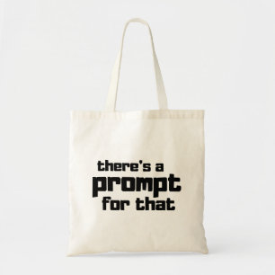 Lustiger Prompt Engineer AI-Enthusiast Zitat Tragetasche