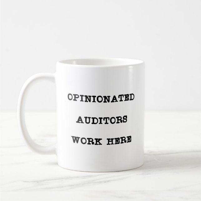 Lustiger Prüfer Kaffeetasse (Links)
