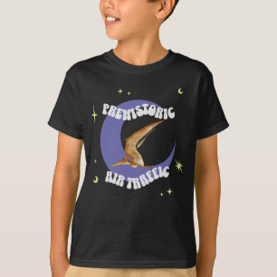 Lustiger Pterodactylus Mond Flug Humor T-Shirt