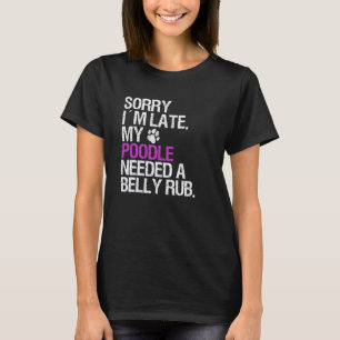 Lustiger Pudel-Hundebesitzer für Mädchen Frauen T-Shirt