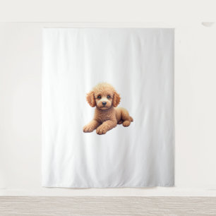 Lustiger Pudel Tierliebhaber Hunde Grafik Süßer Hu Wandteppich