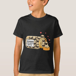 Lustiger Pug Antidepressivum Mama Papa Kinder  T-Shirt