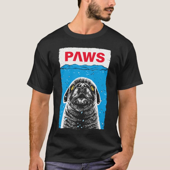 Lustiger Pug Humor T-Shirt (Vorderseite)