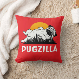 Lustiger Pug-Hund Kissen