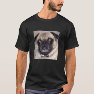 Lustiger Pug-Hundegesicht verschwommenes Meme Süß T-Shirt