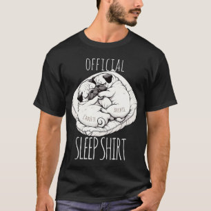 Lustiger Pug Liebhaber offizieller Schlaf T-Shirt