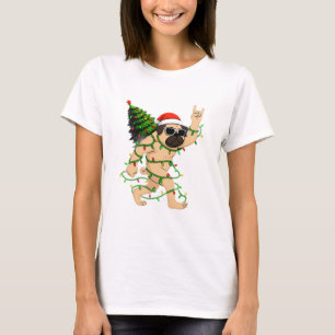 Lustiger Pug Weihnachtsbaum – Süße Xmas  T-Shirt