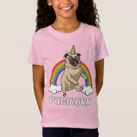 Lustiger Pugicorn Mops-Hundeunicorn-niedliches