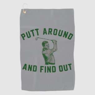 Lustiger Putt herum und finde heraus sarkastischer Golfhandtuch