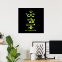 Lustiger Python-Entwickler – Angetrieben von Kaffe