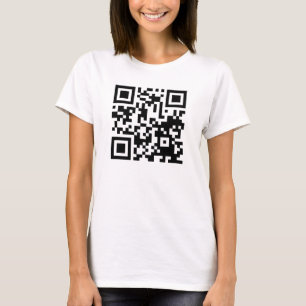 Lustiger QR Code Neugierige Katzen verbrennen sich T-Shirt