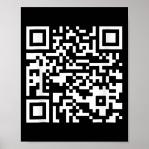 Lustiger Qr Präsident Trump Tanz Code (auf Byck) Poster