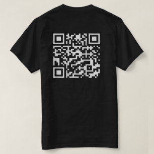Lustiger QR-Präsident Trump Tanz Code (auf der Rüc T-Shirt