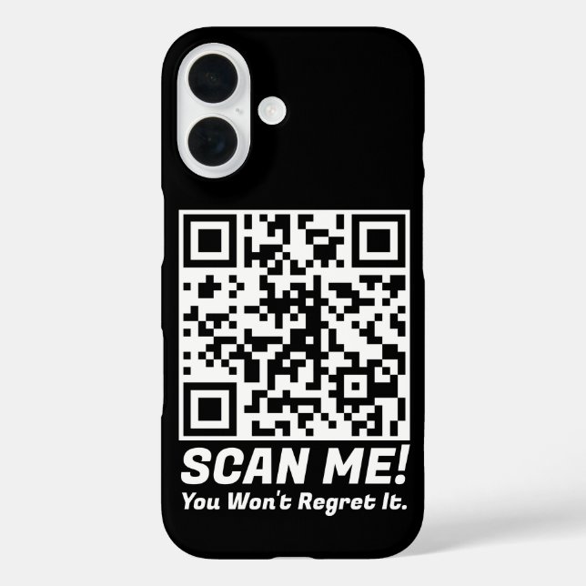 Lustiger QR-Scan mich! Lustiger Bedauern-Witz  Case-Mate iPhone Hülle (Rückseite)