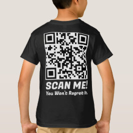 Lustiger QR-Scan mich! Lustiger Bedauern-Witz  T-Shirt