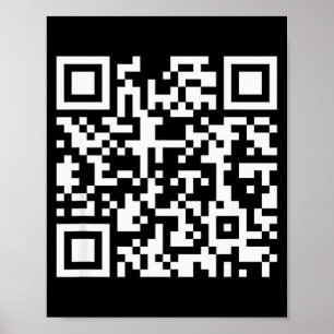 Lustiger Qr Sei kein bisschen Btch Code Sagt Zitat Poster