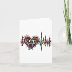 Lustiger Quilt-Stoff für Frauen Nähen Ist M Karte