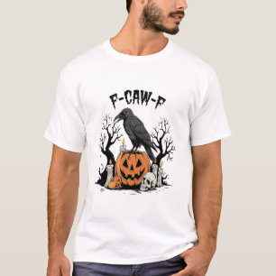 Lustiger Rabe, F-Caw-F, Totenkopfrabe, gothischer  T-Shirt
